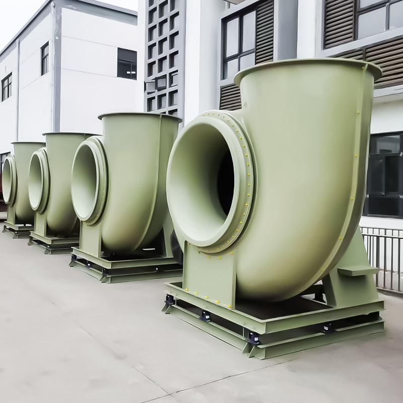 พัดลมป้องกันการกัดกร่อนแรงดันปานกลางและต่ำ FRP