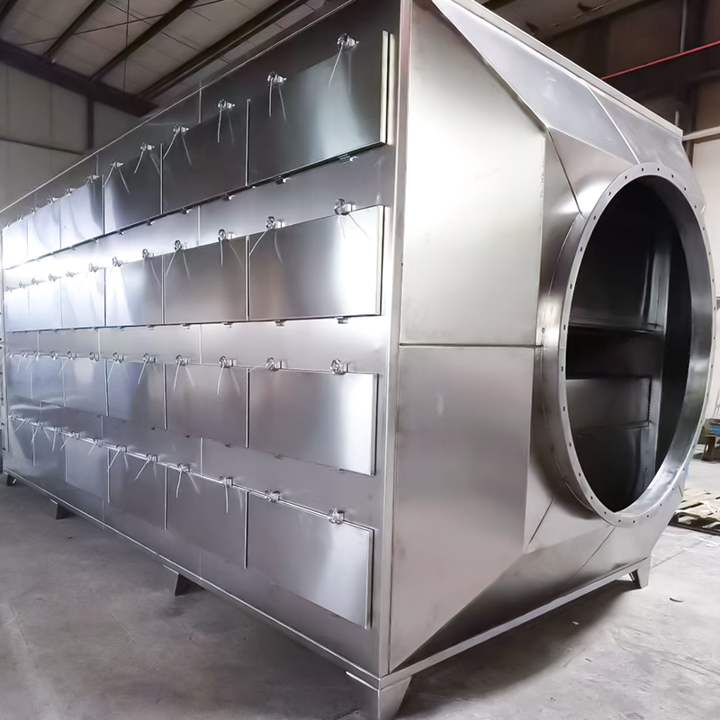 โครงสร้างลิ้นชักกล่องดูดซับถ่านกัมมันต์สแตนเลส 304