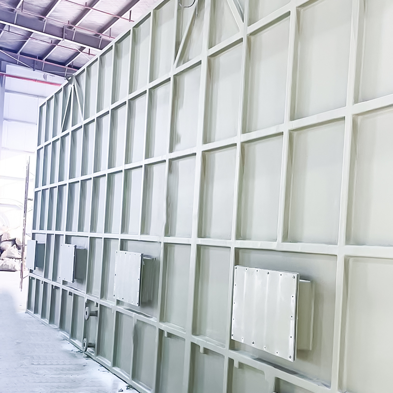 แผ่นกรองกำจัดกลิ่นทางชีวภาพ FRP