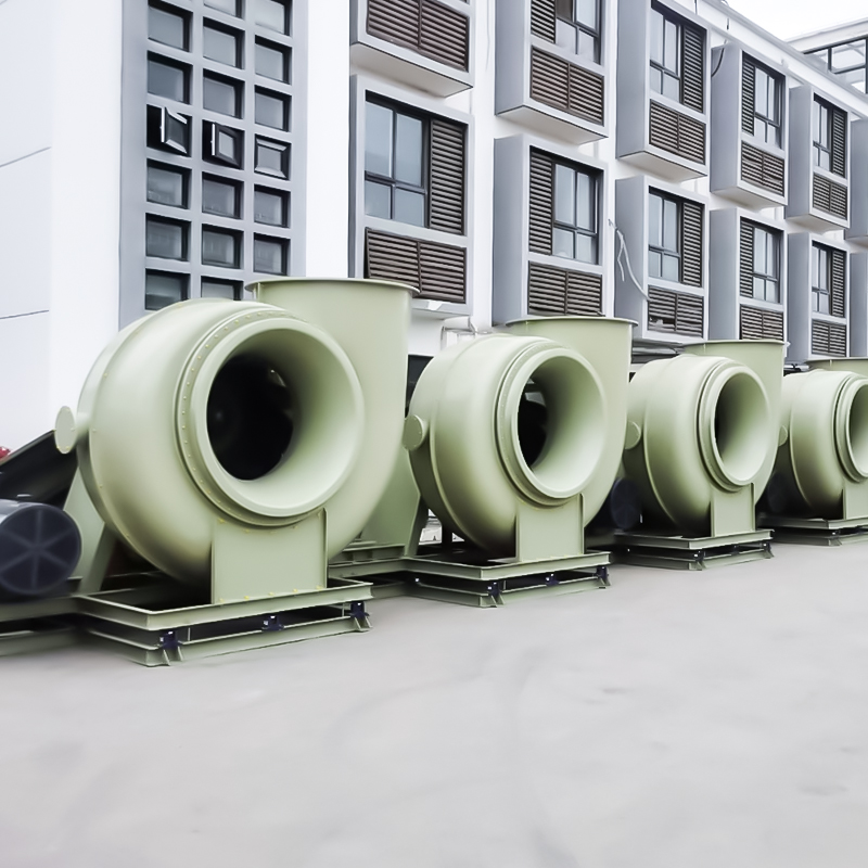 พัดลมป้องกันการกัดกร่อนแรงดันปานกลางและต่ำ FRP