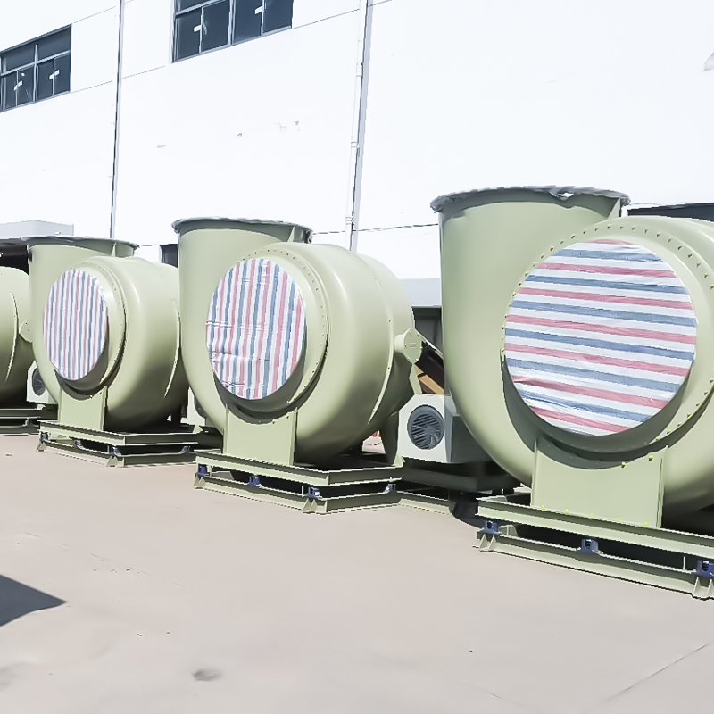 พัดลมป้องกันการกัดกร่อนแรงดันปานกลางและต่ำ FRP