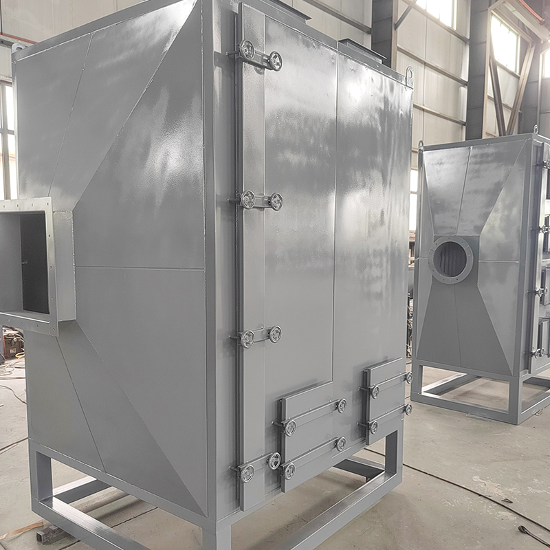 โหลดด้านบนและด้านล่างโหลดกล่องดูดซับคาร์บอนกัมมันต์ที่ทำจากเหล็กกล้าคาร์บอน